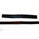 Bracelet Noir - broderie en étoile